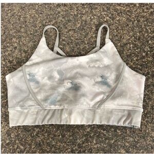 8/21     BCG strappy sports bra xl 16 gray and white